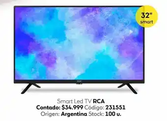 Coppel Smart tv led 32'' rca oferta