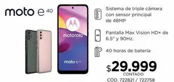 Coppel Celular moto e40 motorola oferta