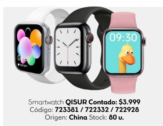 Smartwatch qisur oferta en Coppel