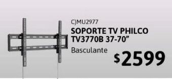 Cetrogar Soporte philco para tv fijo tv3770b bascu 37-70" oferta