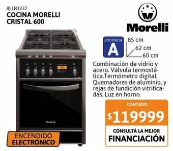 Visor 600 Cocina Morelli oferta en Cooperativa Obrera