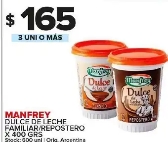Carrefour Maxi Dulce de leche manfrey x 400 grs oferta