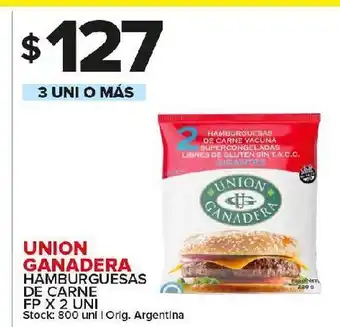 Carrefour Maxi Hamburguesas de carne unión ganadera fp x 2 uni oferta