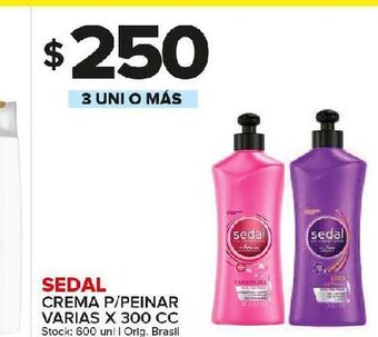 Carrefour Maxi Crema p/peinar sedal x 300 cc oferta