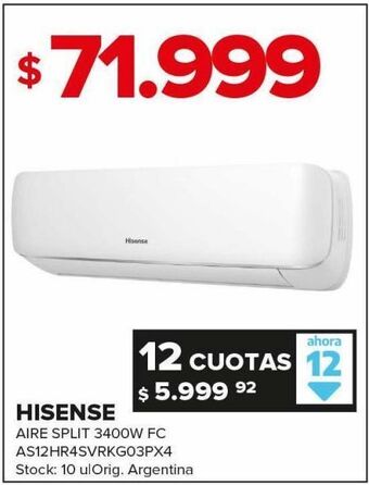 Carrefour Maxi Aire acondicionado hisense oferta