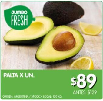 Jumbo Palta x un oferta