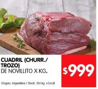 Disco Cuadril de novillito kg oferta