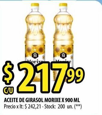Punto Mayorista Aceite de girasol morixe x 900 ml oferta