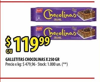 Punto Mayorista Galletitas chocolinas x 250 gr oferta
