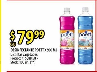 Punto Mayorista Desinfectante poett x 900 ml oferta