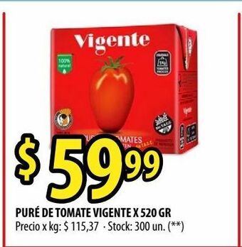 Punto Mayorista Puré de tomate vigente x 520 gr oferta