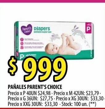 Punto Mayorista Pañales parent's choice oferta