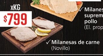 Supermercados Aiello Milanesa de carne Novillo oferta