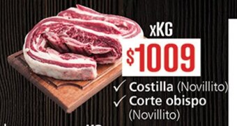 Supermercados Aiello Costilla, Corte Obispo oferta
