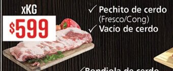 Supermercados Aiello Pechito de cerdo/vacio de cerdo oferta