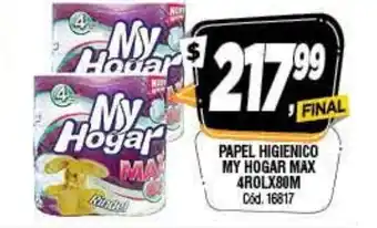 Supermercados Yaguar Papel Higienico My Hogar Max 4rol x 80m oferta