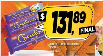 Supermercados Yaguar Galletitas Chocolinas 250g oferta