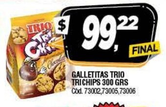 Supermercados Yaguar Galletitas Trio Trichips 300grs oferta