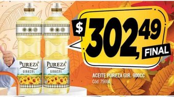 Supermercados Yaguar Aceite Pureza Gir. 900cc oferta