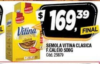 Supermercados Yaguar Semola Vitina Clasica F.Calcio 500g oferta