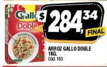 Supermercados Yaguar Arroz Gallo Doble 1kg oferta