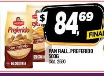 Supermercados Yaguar Pan Rall. Preferido 500g oferta