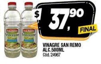 Supermercados Yaguar Vinagre San Remo Alc. 500ml oferta