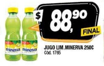 Supermercados Yaguar Jugo Lim. Minerva 250c oferta