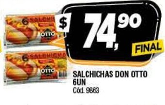 Supermercados Yaguar Salchichas Don Otto 6un oferta
