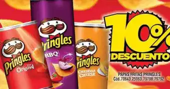 Supermercados Yaguar Papas fritas Pringles oferta
