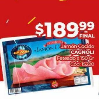 Diarco Jamón cocido cagnoli oferta