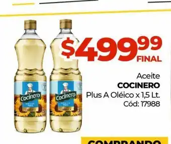 Diarco Aceite cocinero plus a oleico x 1.5 l oferta