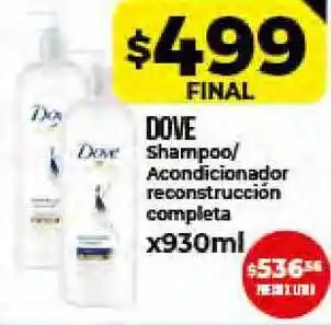 Supermayorista Vital Dove Shampoo Acondicionador Reconstrucciófraganción Completa x 930ml oferta