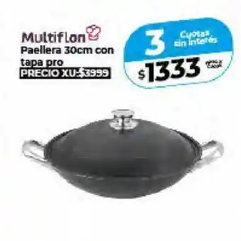 Supermayorista Vital Multiflon Paellera 30cm Con Tapa Pro oferta