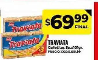 Supermayorista Vital Traviata Galletitas 3 u x 101gr oferta