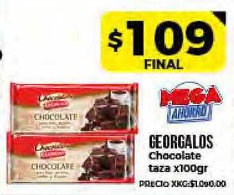 Supermayorista Vital Georgalos Chocolate Taza x 100gr oferta