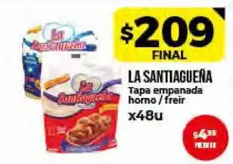 Supermayorista Vital La Santiaguena Tapa Empanada Horno Freir x 48u oferta