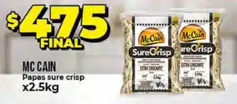 Supermayorista Vital Mc Cain Papas Sure Crisp x 2.5kg oferta