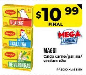 Supermayorista Vital Maggi Caldo Carne/ Gallina /Verdura x 2u oferta