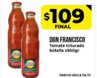 Supermayorista Vital Don Francisco Tomate Triturado x 950gr oferta