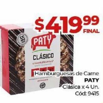 Diarco Hamburguesas de carne paty oferta