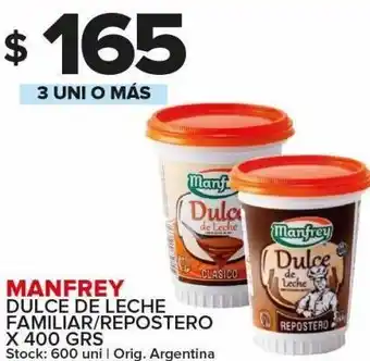 Carrefour Maxi Dulce de leche manfrey x 400g oferta