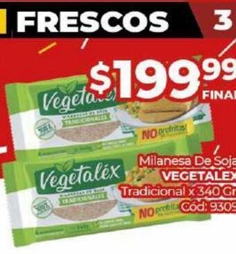 Diarco Milanesa de soja vegetalex oferta