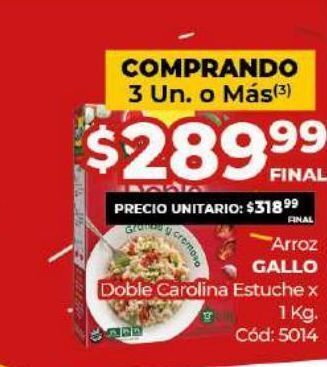 Diarco Arroz gallo oferta