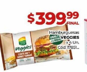 Diarco Hamburguesas veggies oferta