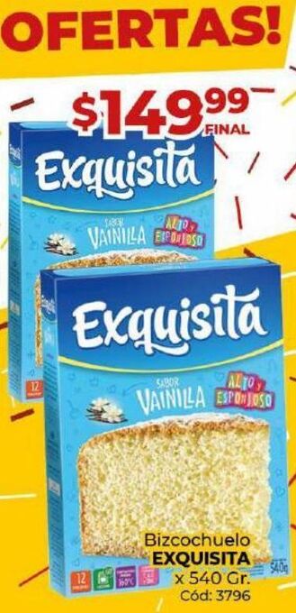 Diarco Bizcochuelo exquisita oferta