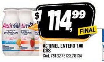 Supermercados Yaguar Actimel Entero 100 grs. oferta