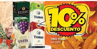 Supermercados Yaguar Vinos Tetras oferta