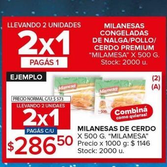 Carrefour Maxi Milanesas de cerdo oferta
