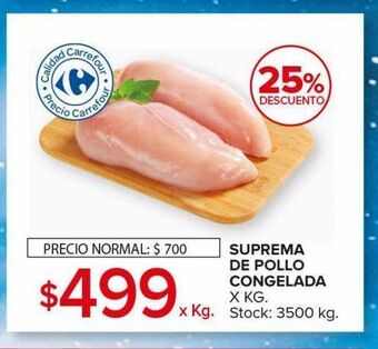 Carrefour Maxi Suprema de pollo congelada oferta